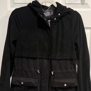 Vince Camuto Black Hooded Jacket